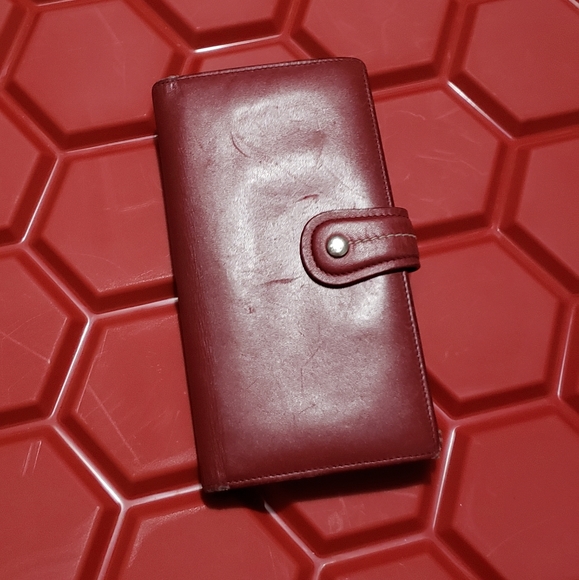 Authentic vintage Dior red leather wallet - Picture 5 of 12